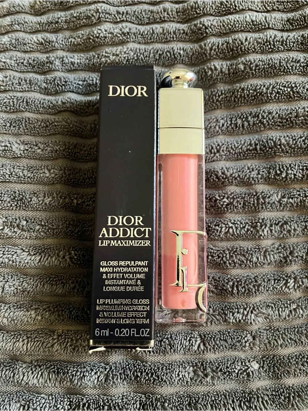 Dior Addict Lip Maximizer Gloss — Soft Pink with Silver Cap